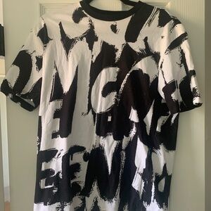 Alexander McQueen graffiti  t-shirt